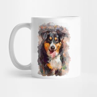 Elegant and fine portrait of a Bernese Mountain Dog Elegant gift for dog lovers Mug